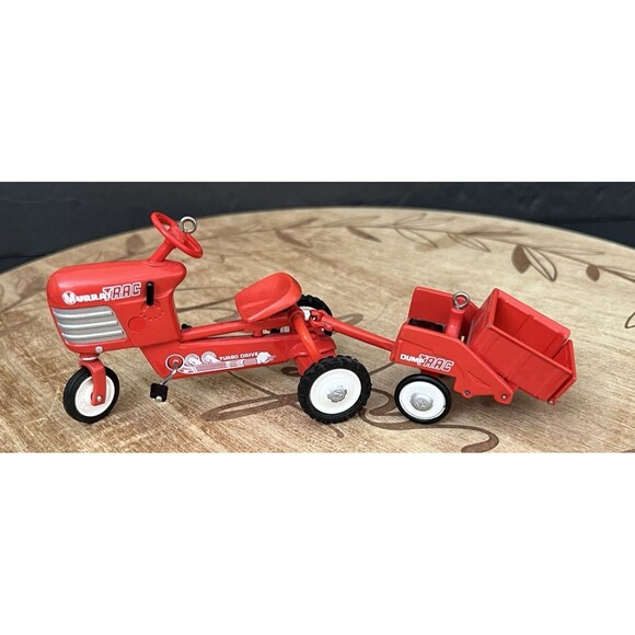 Hallmark Kiddie Car Classics 1955 Murray Tractor and Trailer Christmas Ornament - Picture 1 of 11